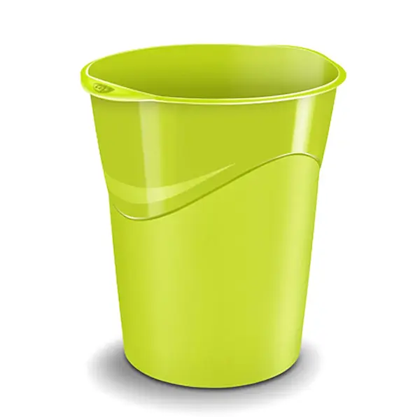 Cos birou plastic 14 L CEP Gloss verde