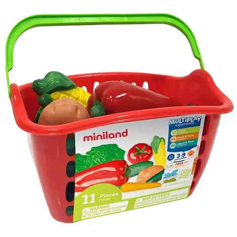 Cos cu legume 11 piese, Miniland Educational 30766