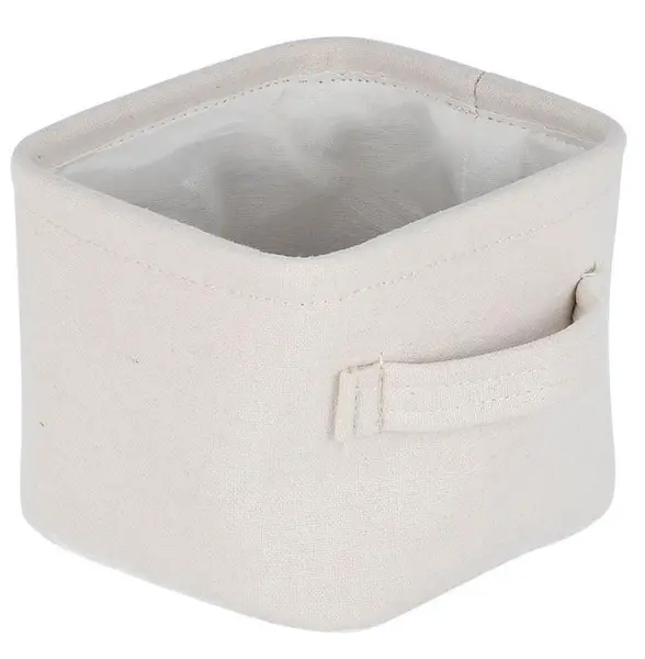 Coș de accesorii Estia - Ivory, 13.5 x 12.5 x 10.5 cm