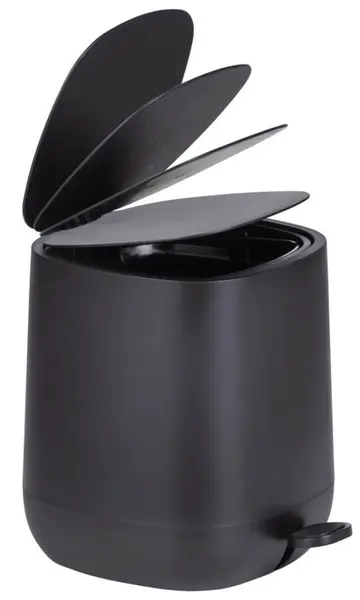 Coș de baie Wenko - Davos, 5 L, 23,5 x 26 x 27,5 cm, negru mat