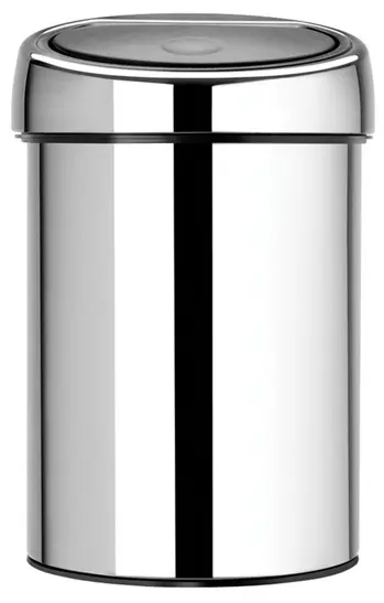 Coș de gunoi Brabantia - Touch Bin, 3 l, Brilliant Steel