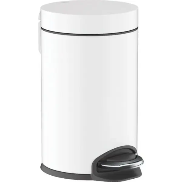 Cos de gunoi cu pedala culoare alb mat Hansgrohe AddStoris 41775700