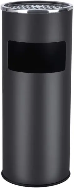Cos de gunoi cu scrumiera Negru Songmics 60.5 x 24.5 cm