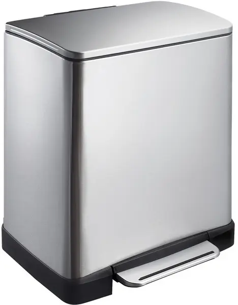 Coș de gunoi EKO Europe - E-Cube, 20 l, crom-mat