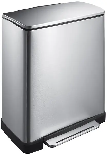 Coș de gunoi EKO Europe - E-Cube, 50 l, crom mat