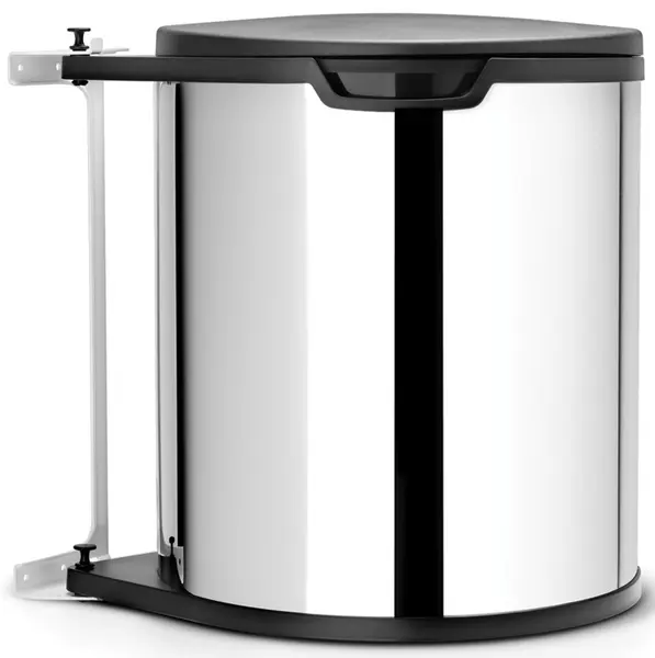 Coș de gunoi pentru montare Brabantia - Built-In, 15 l, Brilliant Steel