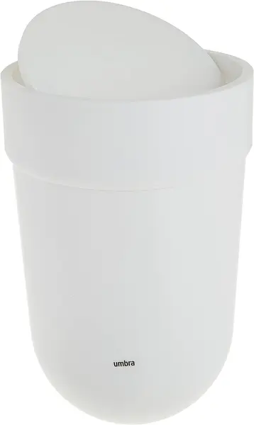 Coș de gunoi Umbra - Touch, 6 L, alb
