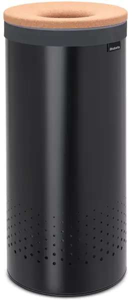 Coș de rufe Brabantia - 60 l, negru, capac din plută