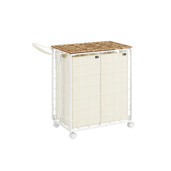 Cos de rufe Songmics Bej 57x33x60 cm