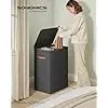 Cos de rufe Songmics Negru 56x40x75 cm