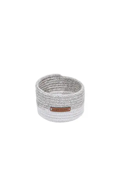 Cos decorativ (Bumbac 100%) 9039116 Alb 15x13 cm