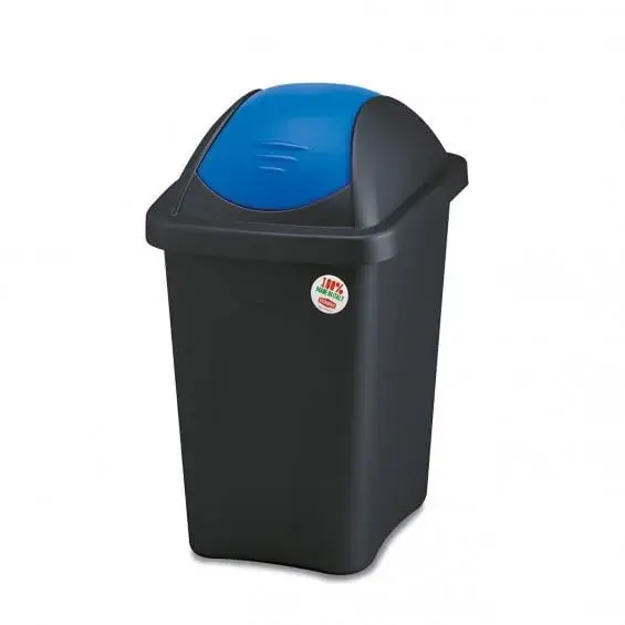 Cos gunoi deseuri selective capac batant 30L Cos gunoi deseuri selective capac batant 30L albastru