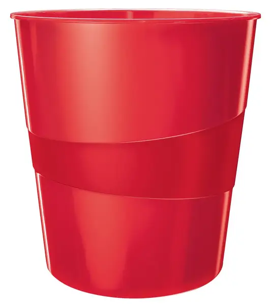 Cos hartii Leitz WOW, PS, reciclabil, 15l, rosu Cos hartii Leitz WOW, PS, reciclabil, 15l, rosu
