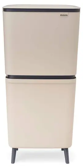 Coș pentru colectare selectivă Brabantia - SortUp Hi, 20+25L, Soft Beige