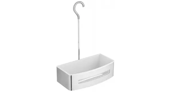 Cos suspendat cabina dus METAL lungime 22 latime 12 inaltime 31 cromat cu alb