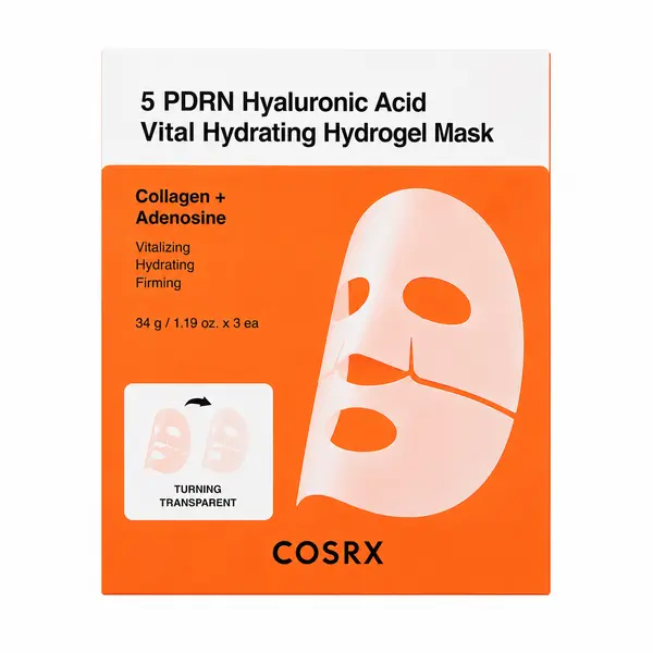COSRX - 5 PDRN Hyaluronic Acid Vital Hydrating Hydrogel Mask, 3 sheets