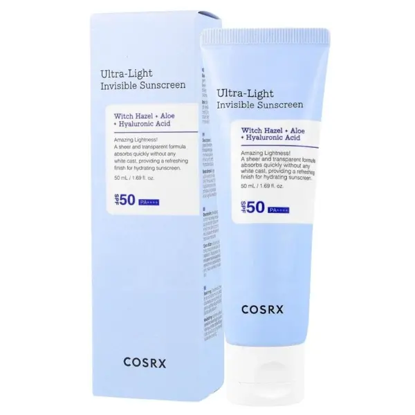 COSRX - Protectie solara Ultra Light Invisible Sunscreen SPF50 PA++++, 50ml