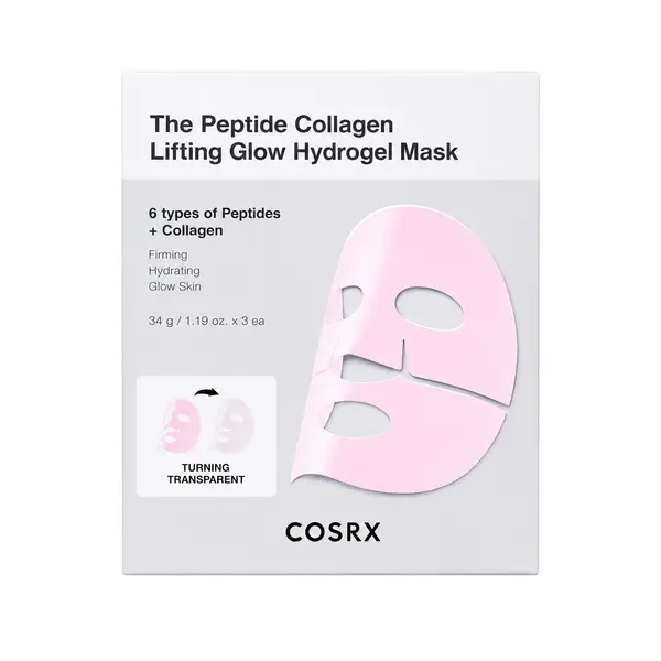 COSRX - The Peptide Collagen Lifting Glow Hydrogel Mask, 3 sheets