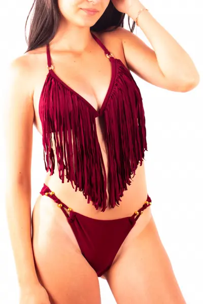 Costum baie, 2 piese, Sogno D'oro, grena
