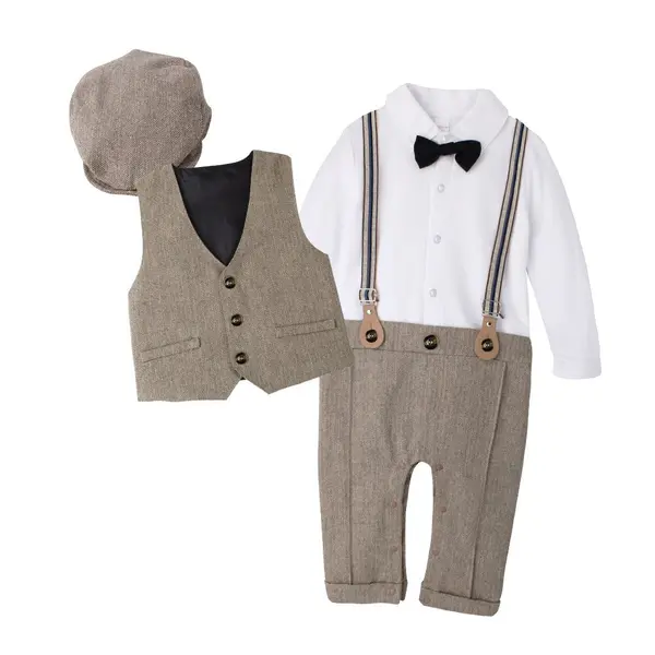 Costum Baieti Bej Mike - 6-9 luni