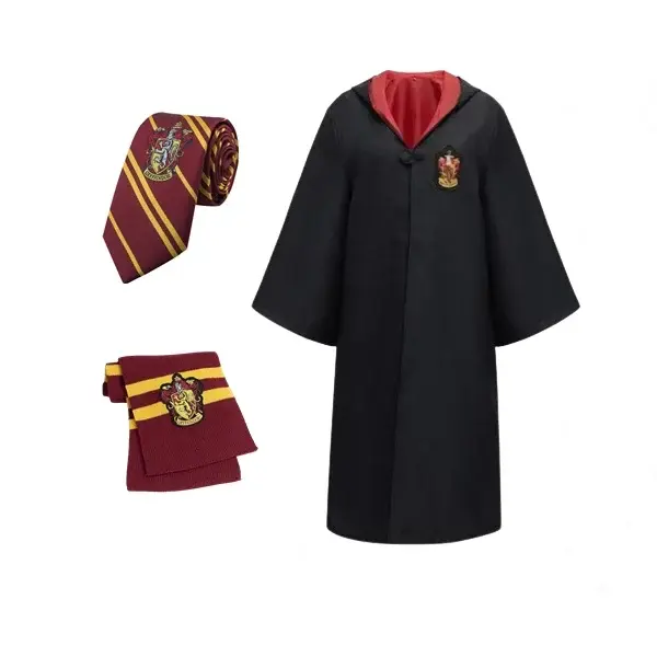 Costum carnaval copii Harry Potter, cu cravata si fular, 5-7 ani