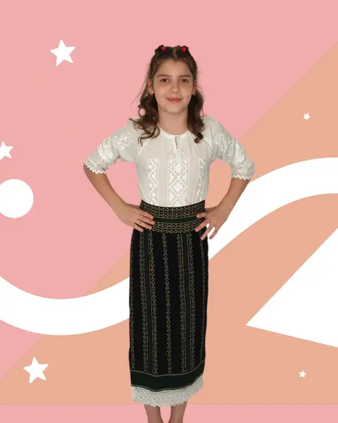 Costum Catrinta si Brau fetite 3