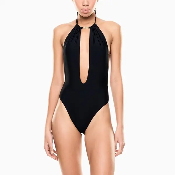 Costum de baie EA7 WATER SPORTS BW METAL LOGO W 1 PIECE
