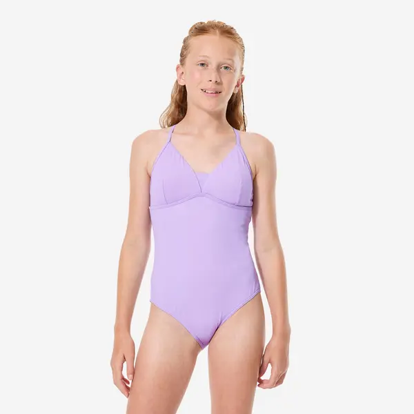 Costum de baie întreg lurex surf bretele încrucișate Caly zuma Mov Fete