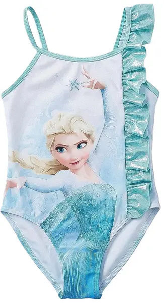Costum de baie întreg pentru copii Cerda - Frozen, 3 ani, albastru deschis