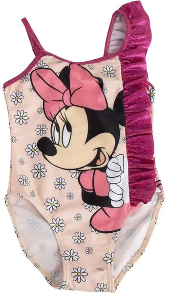 Costum de baie întreg pentru copii Cerda - Minnie Mouse, cu decorațiune, 6 ani