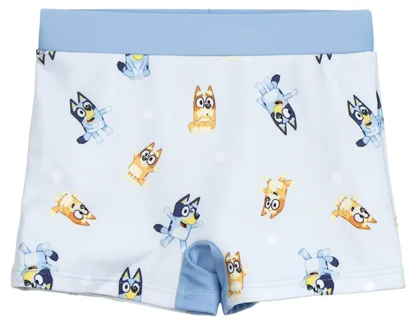 Costum de baie pentru copii tip boxer Cerda - Bluey, 5 ani, albastru deschis