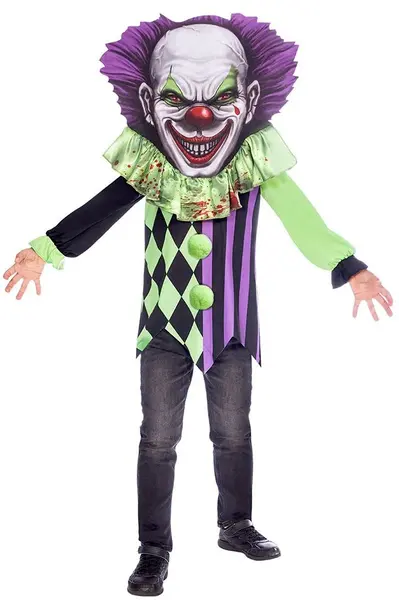 Costum de carnaval pentru copii Amscan - Scary clown, 8-10 ani