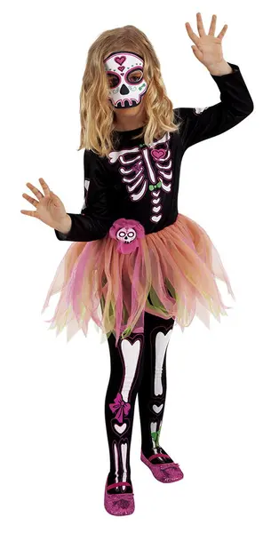 Costum de carnaval - Schelet fetita
