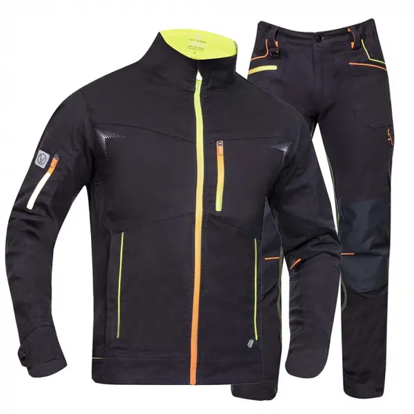 Costum de lucru negru cu pantaloni standard, Ardon CREATRON S, 62, NEGRU