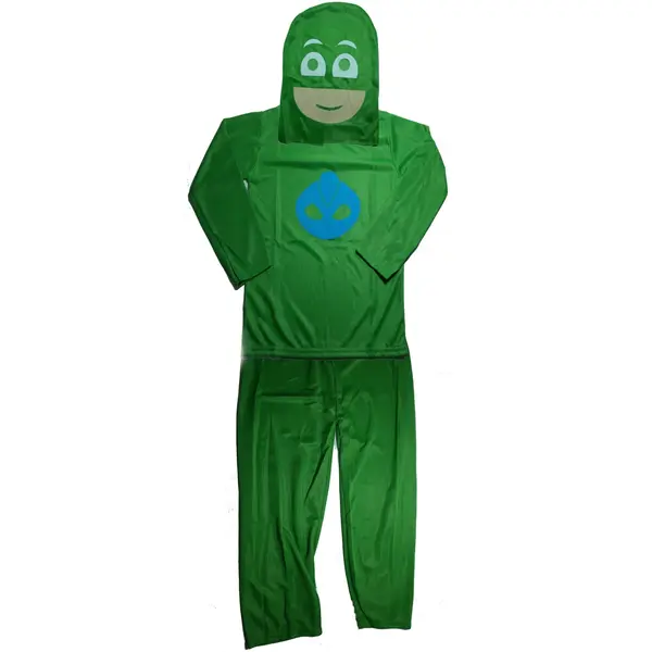 Costum Eroi in Pijamale, PJ Masks, pentru copii, Sopi Greg, verde, 3-5 ani, 100-110 cm