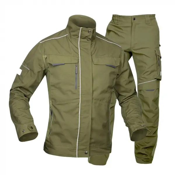 Costum kaki cu pantaloni de lucru, hidrofobizat, URBAN+ M, 62, KAKI