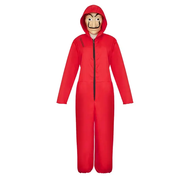 Costum pentru copii, La Casa de Papel, rosu, 7-9 ani, 120-130 cm