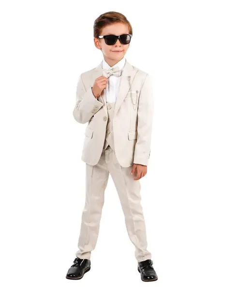 Costum premium elegant Vlad model crem
