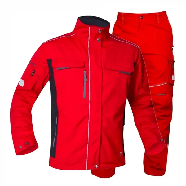 Costum rosu cu pantaloni de lucru, culoarea rosu, hidrofobizat, URBAN+ M, 56, ROȘU