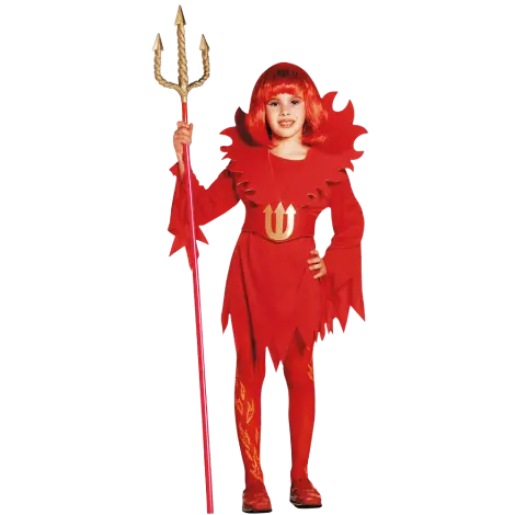 Costum rosu diavolita copii halloween