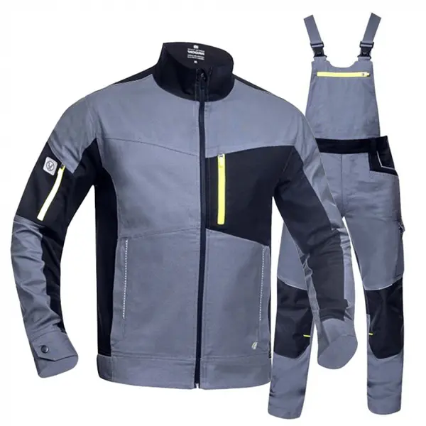 Costum salopeta gri cu jacheta si pantaloni cu pieptar, Ardon 4XSTRETCH 3XL, 52, GRI