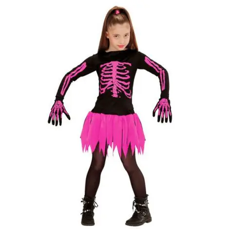Costum schelet balerina roz