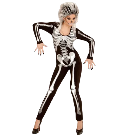 Costum schelet negru femei
