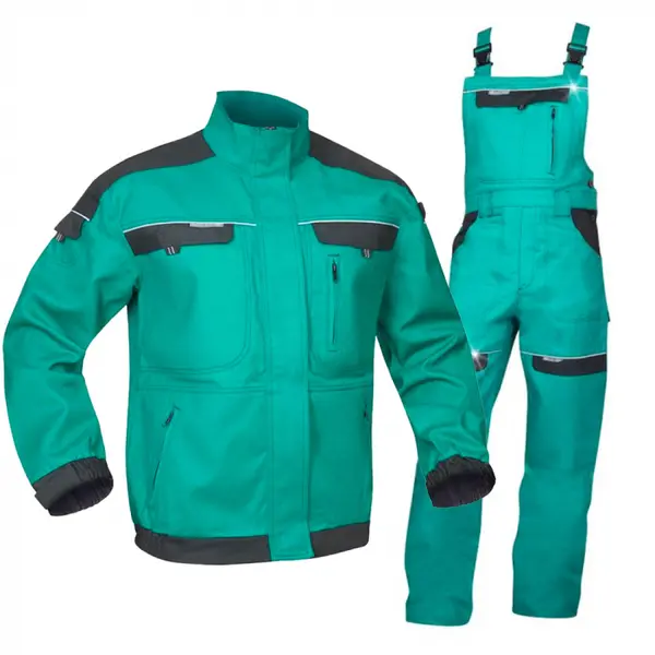Costum verde cu pantaloni salopeta de lucru, Ardon COOL TREND 2XL, 46, VERDE