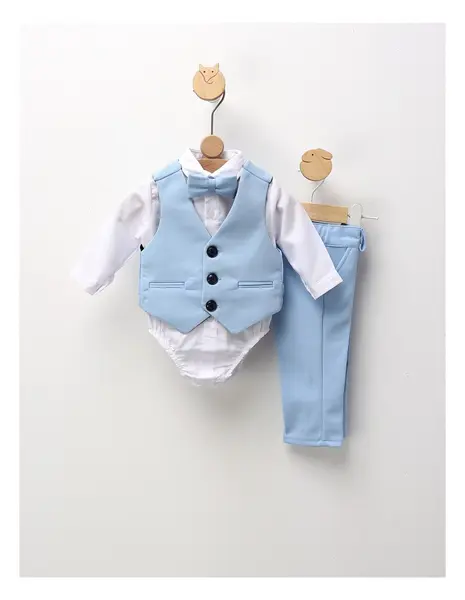 Costumas elegant Ares, alb-blue