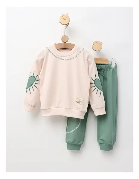 Costumas MNT KIDS model crem-verde