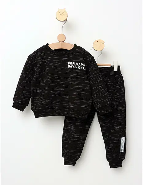 Costumas plusat For Happy Days negru
