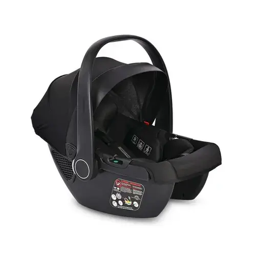 Cosulet auto pentru copii Lorelli Aria Luxe, panou de ventilatie, tetiera reglabila, maner reglabil, 0-15 Luni, 40-87 cm, Negru