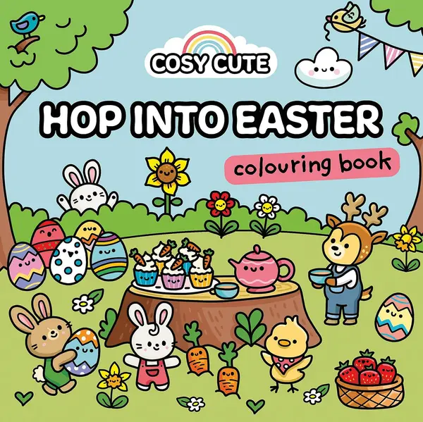Cosy Cute Hop into Easter: Colouring Book