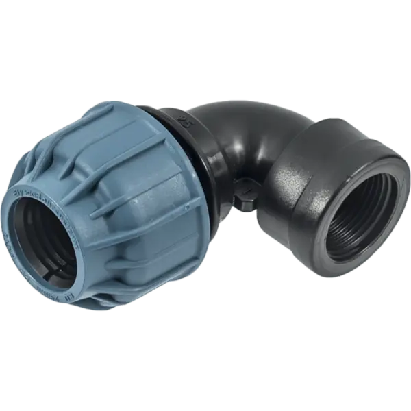 Cot 90° compresiune cu FI, PN 10 si PN 16, Elysee , Dimensiune 25x1/2" ,Presiune 10 Bari